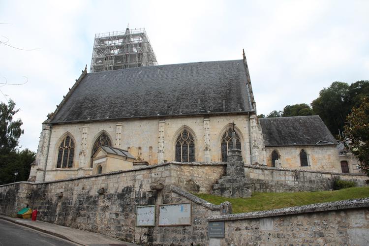 Église Saint-Martin [Rives-en-Seine - 76164] : Vue générale depuis le sud