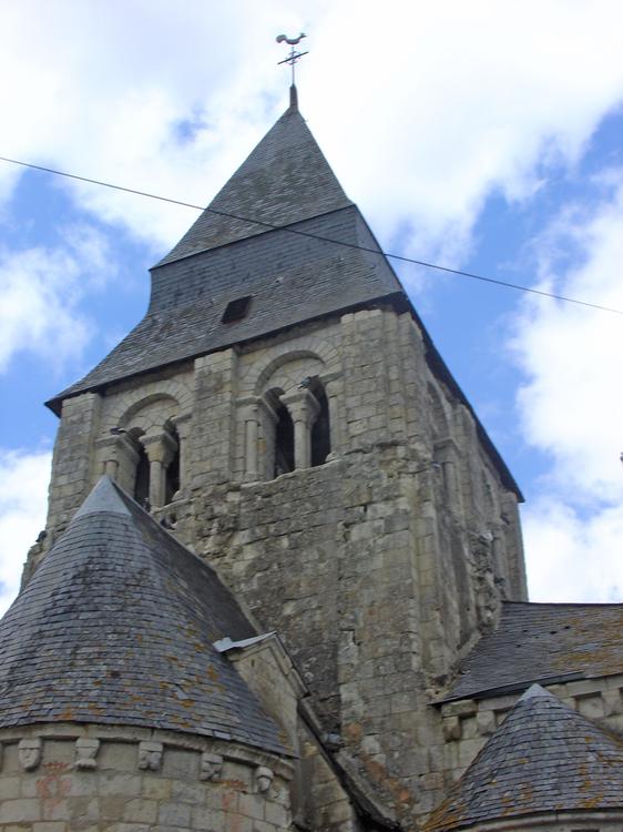 Église Saint-Martin [Baugé-en-Anjou - 49018] : Clocher, vue extérieure<br/>© 2015 - SDA Maine-et-Loire / HUNOT, Jean-Yves