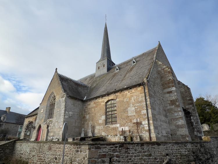Église Saint-Gervais-Saint-Protais [Guenroc - 22069] : Vue d’ensemble depuis le sud-est