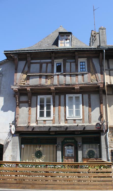 12 rue Brémond d'Ars [Quimperlé - 29233] : Corps principal : façade ouest