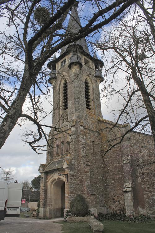 Église Saint-Melaine [La Chapelle-de-Brain - 35064] : Vue d’ensemble depuis le sud-ouest
